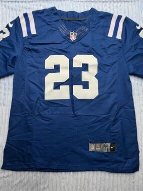 Nike Royal Blue and White #23 Football Jersey